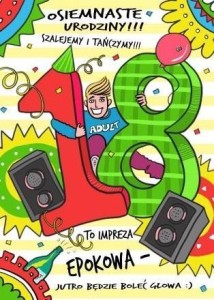 KARNET B6 URODZINY - 18-STKA CHŁOPAK 2