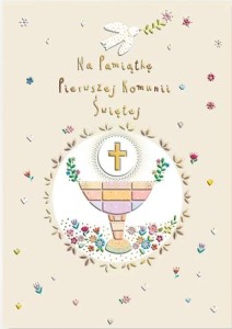 KARNET A5 KOMUNIA. KIELICH W KÓŁKU