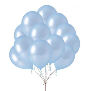 BALON BŁĘKITNY METALIZOWANY 30CM 5SZT