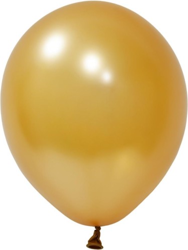 Balony lateksowe Metallic złote 25cm 100szt