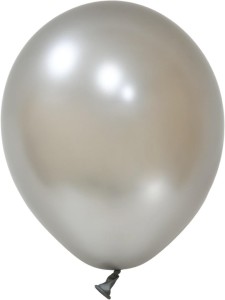 BALONY LATEKSOWE METALLIC SREBRNE 25CM 100SZT