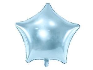 BALON FOLIOWY GWIAZDKA 48CM BŁĘKITNA