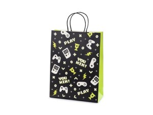 TOREBKA PREZENTOWA GAMEPAD 10X24X32CM, PARTYDECO