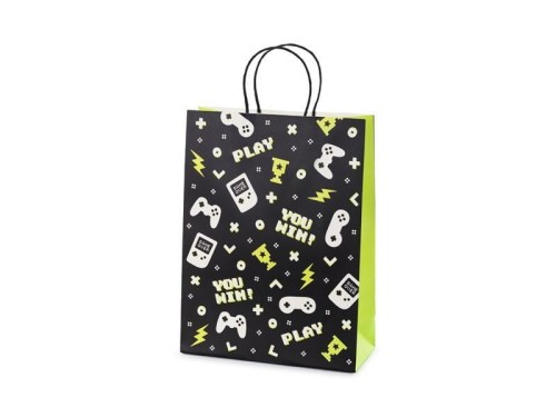 Torebka prezentowa Gamepad 10x24x32cm, PartyDeco
