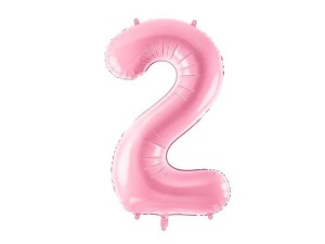 BALON FOLIOWY 2 RÓŻOWY 86CM