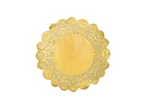 PODKŁADKI POD TALERZE ZŁOTE OK. 35,5CM 50SZT