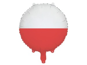 BALON FOLIOWY FLAGA POLSKI 35CM