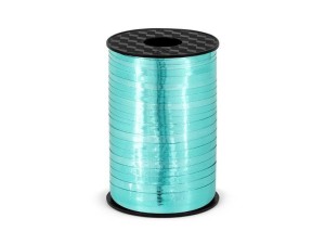 WSTĄŻKA PLASTIKOWA TURKUSOWA 5MMX225M, PARTYDECO