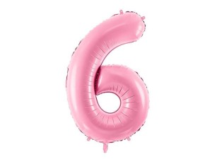 BALON FOLIOWY 6 RÓŻOWY 86CM