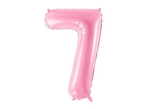 BALON FOLIOWY 7 RÓŻOWY 86CM