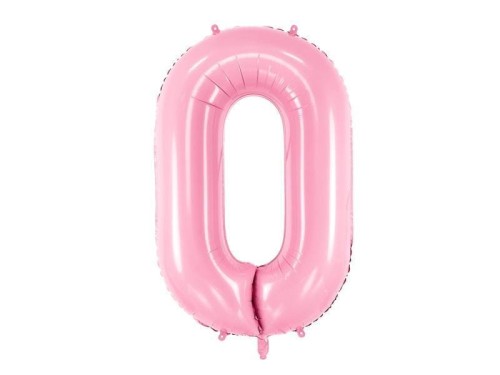 Balon foliowy 0 różowy 86cm