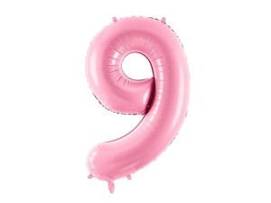 BALON FOLIOWY 9 RÓŻOWY 86CM