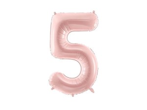 BALON FOLIOWY 5 JASNY RÓŻOWY 72CM