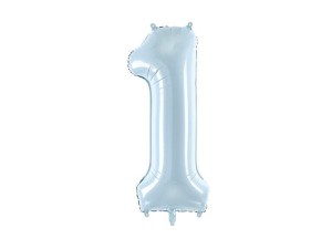 BALON FOLIOWY 1 JASNY NIEBIESKI 72CM
