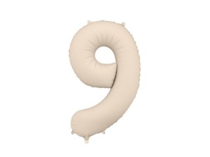 BALON FOLIOWY 9 86CM JASNY BEŻ