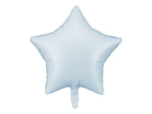BALON FOLIOWY GWIAZDKA 48CM MGLISTY NIEBIESKI