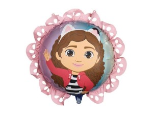 BALON FOLIOWY PASTYLKA KOCI DOMEK GABI 52X52CM
