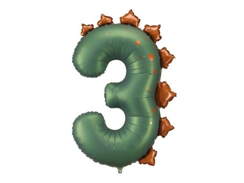 Balon foliowy 3 Dinozaur 92cm
