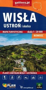 MAPA - WISŁA, USTROŃ I OKOLICE 1:20 000