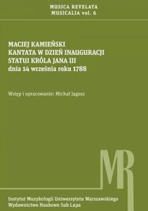 KANTATA W DZIEŃ INAUGURACJI STATUI KRÓLA JANA III