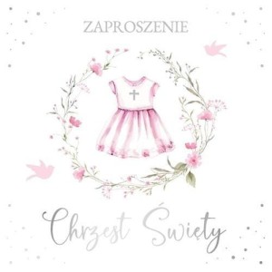 ZAPROSZENIE CHRZEST (10SZT)