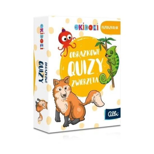 Obrazkowe quizy. Zwierzęta 3+, OKIDOKI