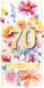 KARNET URODZINY 70