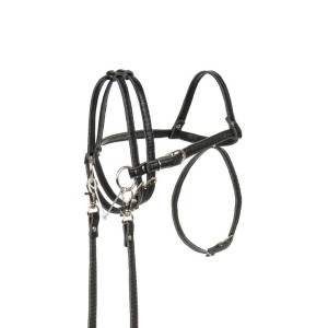 OGŁOWIE DLA HOBBY HORSE SKIPPI EKOSKÓRA CZARNE