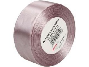 WSTĄŻKA SATYNOWA PUDROWY RÓŻ 38MM X 32M