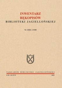 INWENTARZ RĘKOPISÓW BJ. NR 12841-13300