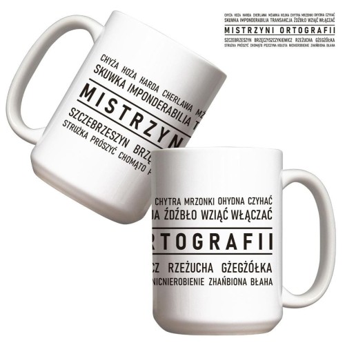 Kubek - Mistrzyni Ortografii 440ml, Molom