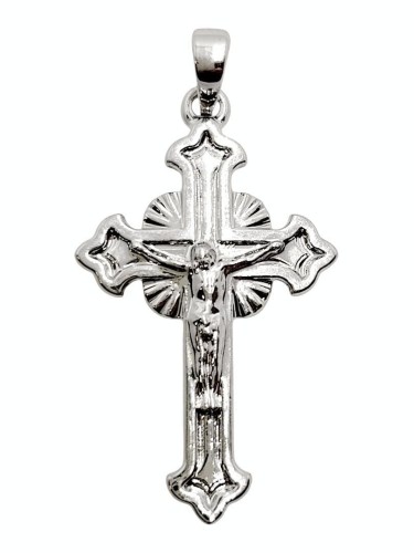 Zawieszka Krzyżyk Posrebrzany 30x18mm