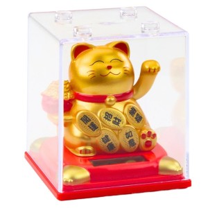 CHIŃSKI KOT SZCZĘŚCIA W GABLOCIE ZŁOTY, LEANTOYS