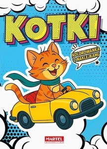 KOLOROWANKA KOMIKSOWA KOTKI Z NAKLEJKAMI