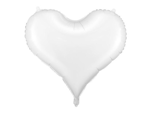 Balon foliowy Serce 75x64,5cm biały