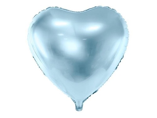 Balon foliowy Serce 45cm błękitny