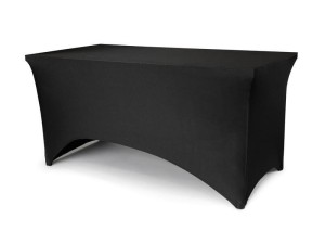 POKROWIEC NA STÓŁ BANKIETOWY 183X76X74CM CZARNY