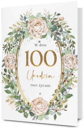 Karnet Urodziny 100