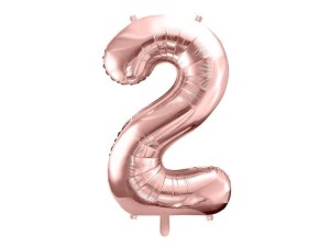 BALON FOLIOWY 2 86CM RÓŻOWE ZŁOTO