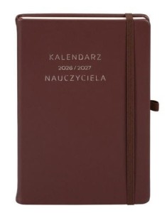 KALENDARZ NAUCZYCIELA 2026/27 A5 BRĄZOWY