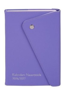 KALENDARZ NAUCZYCIELA 2026/27 A5 LILIOWY ZAPINANY