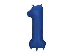 BALON FOLIOWY CYFRA 1 86CM GRANAT