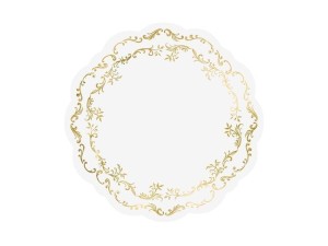 PODKŁADKI POD TALERZE ZŁOTY ORNAMENT 6SZT