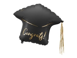 BALON FOLIOWY CZAPKA CONGRATS! 60X55CM