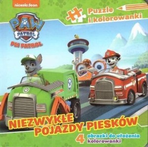 KSIĄŻECZKA Z PUZZLAMI. NIEZWYKŁE POJAZDY PIESKÓW