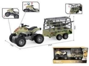 QUAD + PRZYCZEPA 1:16 ŚWIATŁO DŹWIĘK, MADEJ