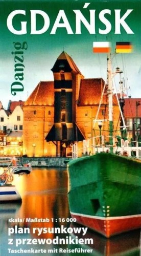 Plan kieszonkowy rysunkowy Gdańsk, praca zbiorowa