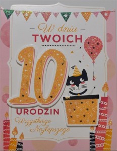 KARNET URODZINY 10