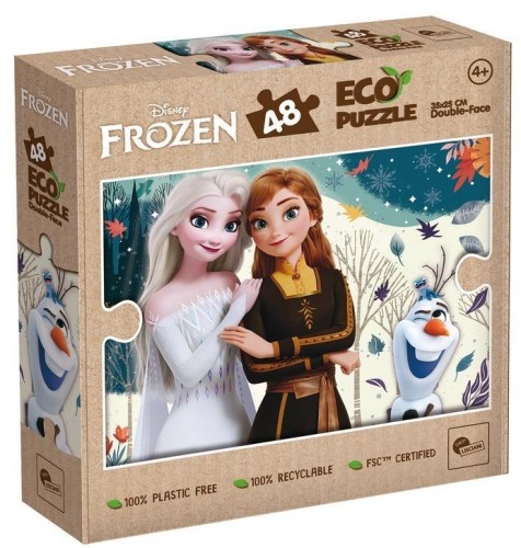 Puzzle 48 Frozen Eko dwustronne, Lisciani