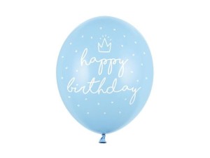 BALONY BABY BLUE 30CM 6SZT